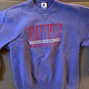 Vintage MIT Champion sweater navy blue